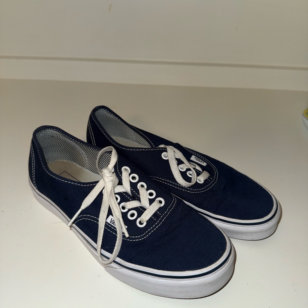 Vans Navy Blue Canvas Sneakers